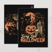 Lang leve Halloween Briefkaart (Voorkant / Achterkant)