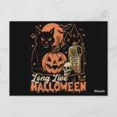 Lang leve Halloween Briefkaart (Achterkant)