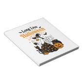 Lang leve Halloween Goose Heks Notitieblok (Schuin)