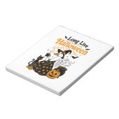 Lang leve Halloween Goose Heks Notitieblok (Linkerzijde)