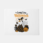 Lang leve Halloween Goose Witch Deurmat (Voorkant)
