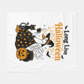 Lang leve Halloween Goose Witch Fleece Deken (Voorkant (Horizontaal))