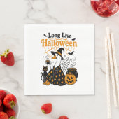 Lang leve Halloween Goose Witch Servet (Insitu)
