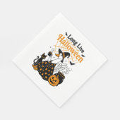 Lang leve Halloween Goose Witch Servet (Hoek)