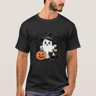 Lang leve Halloween Grappige Pompoen Halloween Zwa T-shirt