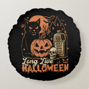 Lang leve Halloween Rond Kussen