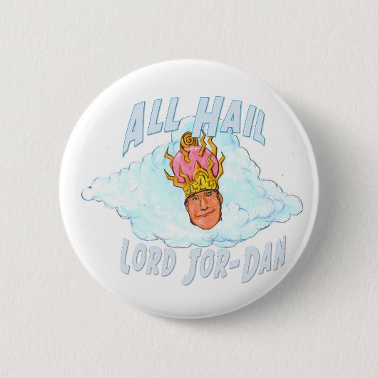 Lang leve Heer Jor-Dan Ronde Button 5,7 Cm (Voorkant)