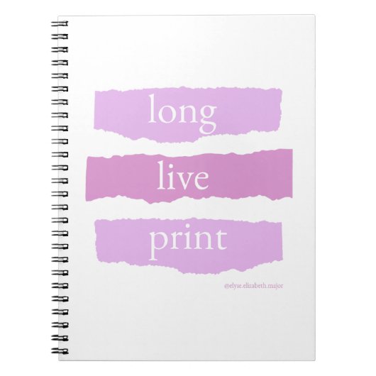 lang leve het spiraal schrift notebook notitieboek (Voorkant)