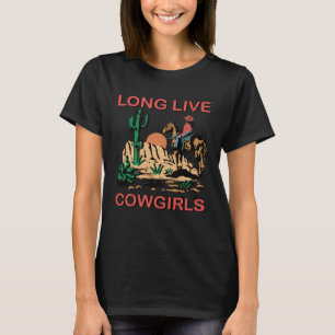 Lang leve Howdy Rodeo Vintage Western Country Cowg T-shirt