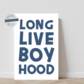 Lang leve jongen kap blauw poster