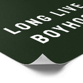 Lang leve jongenskamer speelkamer kinderkamer muur poster (Hoek)