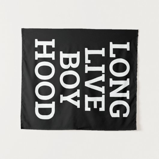 Lang leve jongenskamer speelkamer kinderkamer muur wandkleed (Voorkant (horizontaal))