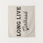 Lang leve meisjesachtigheid meisjeskamer speelkame wandkleed (Voorkant)