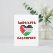 Lang leve Palestina Briefkaart (Staand voorkant)