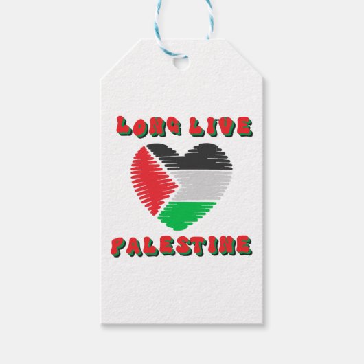 Lang leve Palestina Cadeaulabel (Voorkant)