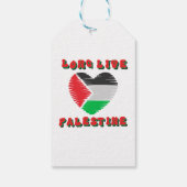 Lang leve Palestina Cadeaulabel (Achterkant)