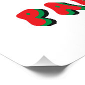 Lang leve Palestina Perfect Poster (Hoek)