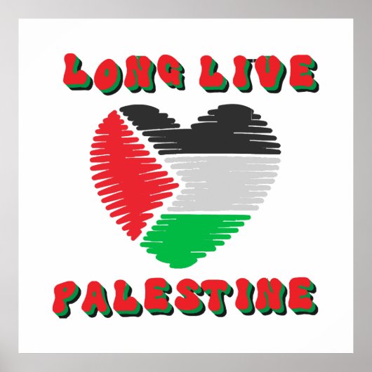 Lang leve Palestina Poster (Voorkant)