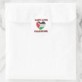 Lang leve Palestina Ronde Sticker (Tas)