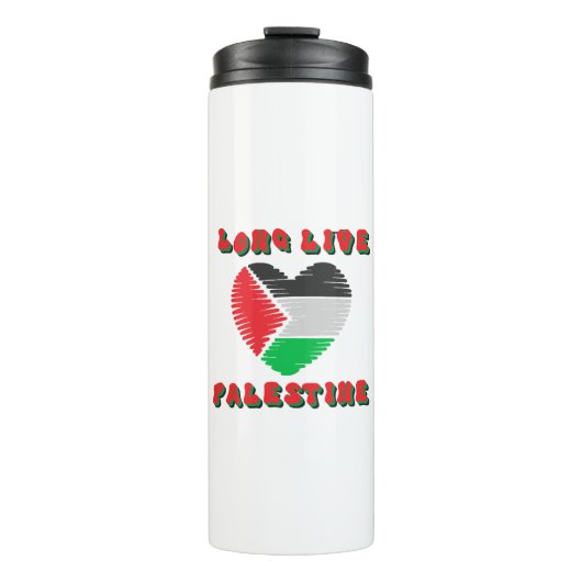 Lang leve Palestina Thermosbeker (Voorkant)