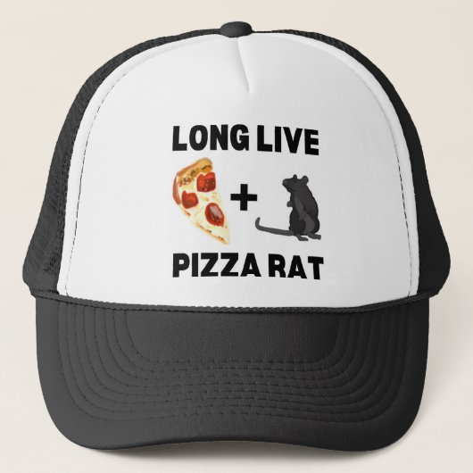 Lang leve Pizza Rat Trucker Pet (Voorkant)