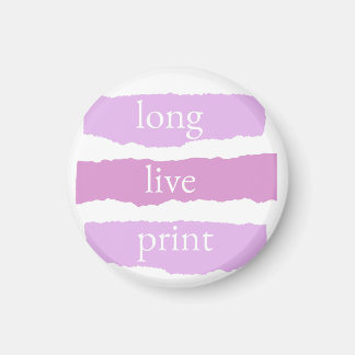 lang leve print kleine pin magneet