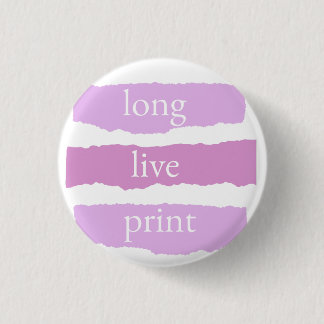lang leve print kleine pin ronde button 3,2 cm
