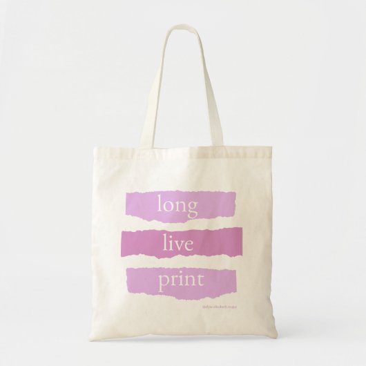 lang leve print magazine tote bag (Voorkant)