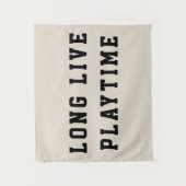 Lang leve speelkwartier Jongens kamer Speelgoedkam Wandkleed (Voorkant)