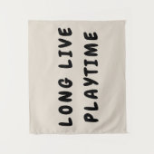 Lang leve speeltijd Speelkamer Speelgoed Muur Wandkleed (Voorkant)