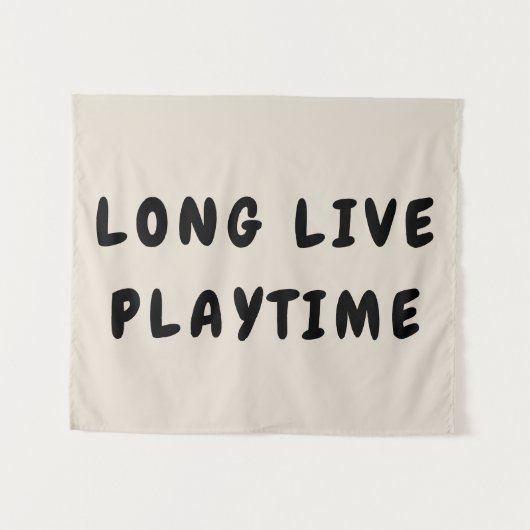 Lang leve speeltijd Speelkamer Speelgoed Muur Wandkleed (Voorkant (horizontaal))