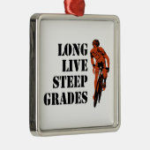 Lang leve steile rangen fietsen metalen ornament (Rechts)