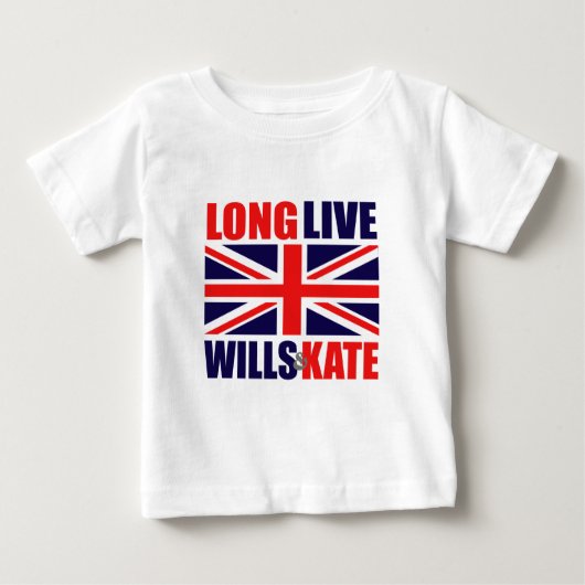 Lang leve Wills & Kate Baby Shirt (Voorkant)