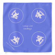 Lang leven Cowboys Bandana in PeriWinkle