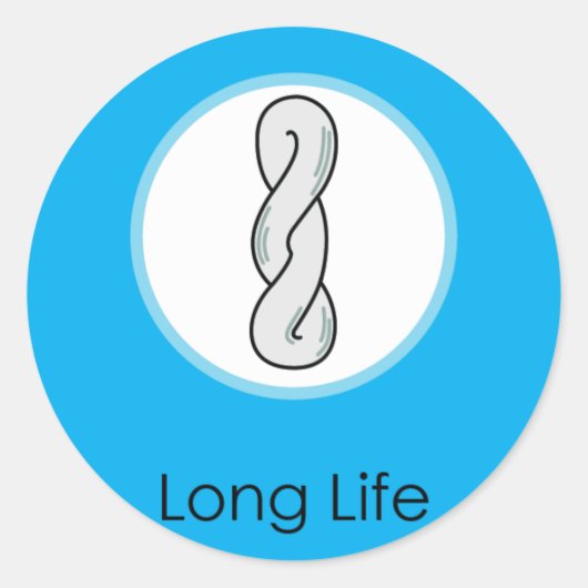 Lang leven Doljabi Doljanchi Dol Koreaanse verjaar Ronde Sticker (Voorkant)