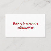 Lang leven God Panda Lucky Charm Visitekaartje (Achterkant)