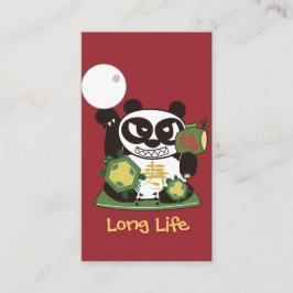 Lang leven God Panda Lucky Charm Visitekaartje