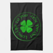 Lang leven voor Iers Gezegde Theedoek (Verticaal)