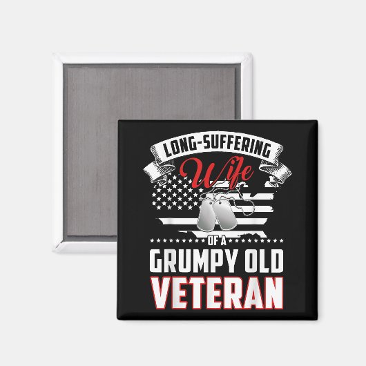 Lang lijdende vrouw van een chagrijnige oude veter magneet (Voorkant / Achterkant)