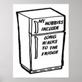 Lang loopt naar het Poster Fridge Funny (Voorkant)