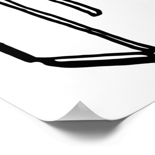 Lang loopt naar het Poster Fridge Funny (Hoek)