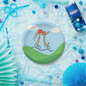 Lang lopend PI - Funny Pi Guy Paper Bord (Feest)