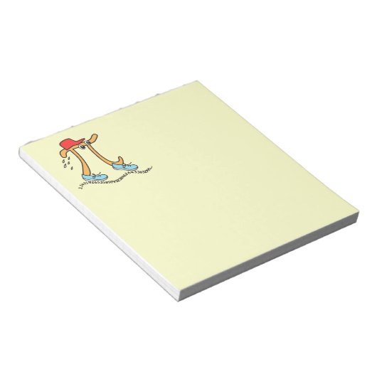 Lang lopend Pi - Funny Wiskunde Pi Guy Notitieblok (Schuin)