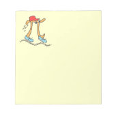 Lang lopend Pi - Funny Wiskunde Pi Guy Notitieblok (Voorkant)