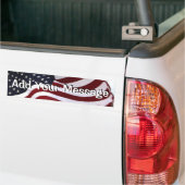 Lang mag het wapperen Amerikaanse vlag Bumpersticker (Op Truck)