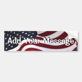 Lang mag het wapperen Amerikaanse vlag Bumpersticker