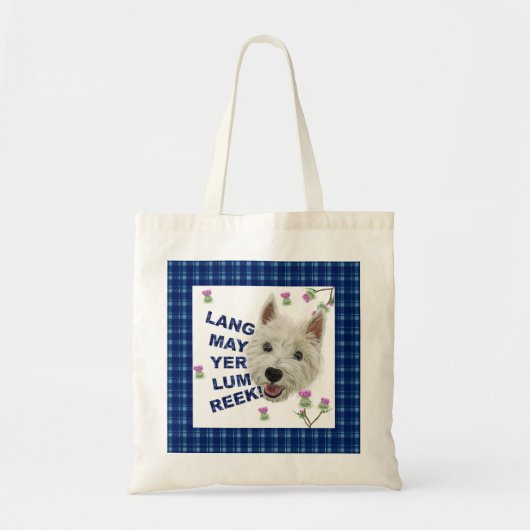 Lang May Yer Lum Reek. Tote Bag (Voorkant)
