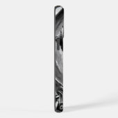 Lang Metropolis eerbetoon. Retro futuristische vro iPhone Hoesje (Rechterkant)