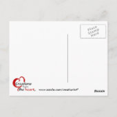 Lang op Love-Cat en Hond Briefkaart (Achterkant)
