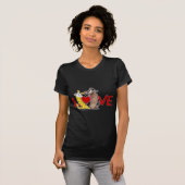 Lang op Love-Cat en Hond T-shirt (Voorkant volledig)